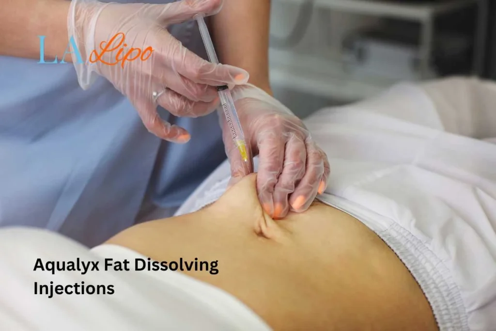 woman having fat dissolving injections Maidenhead in the stomach