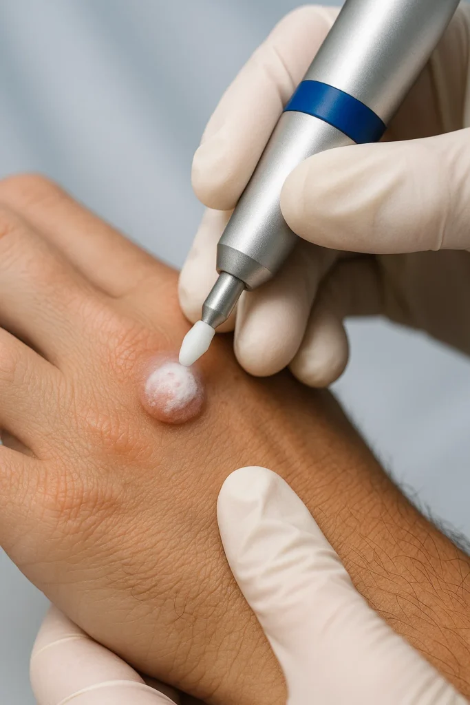 example of wart removal Maidenhead using cryopen