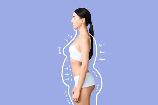 image of woman experiencing fat reduction treatment Maidenhead