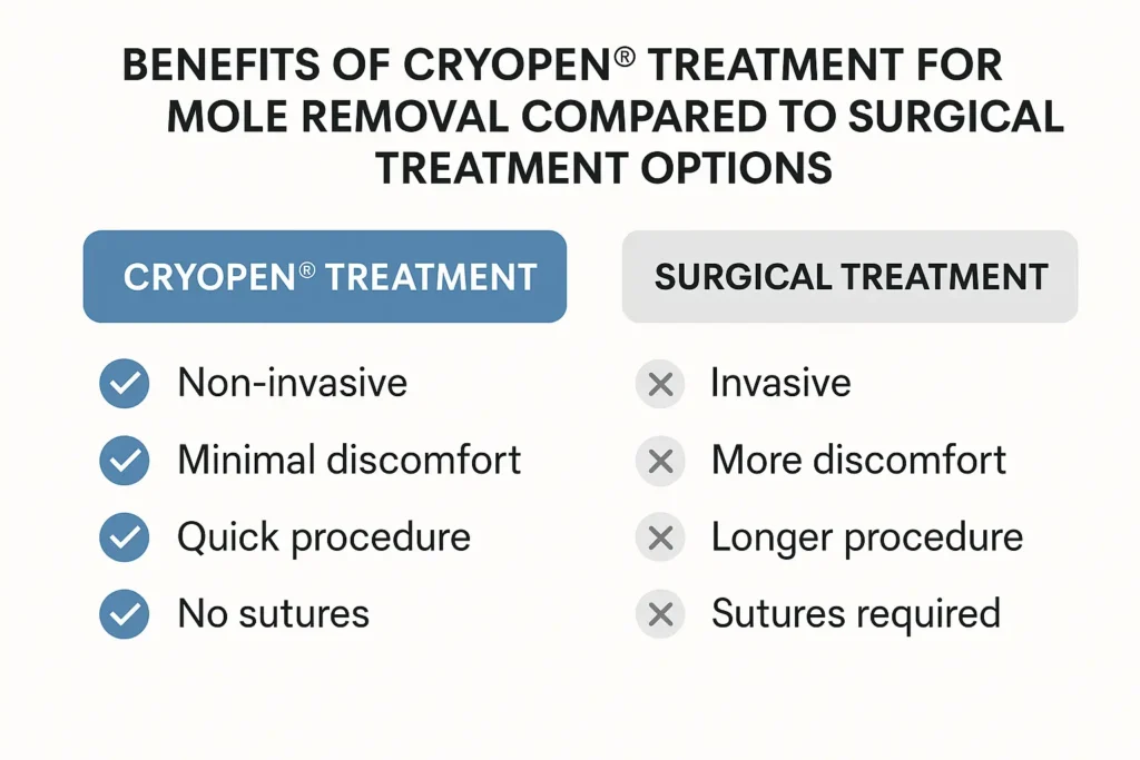 Benefits of facial mole removal Maidenhead - call our team today to book a consultation